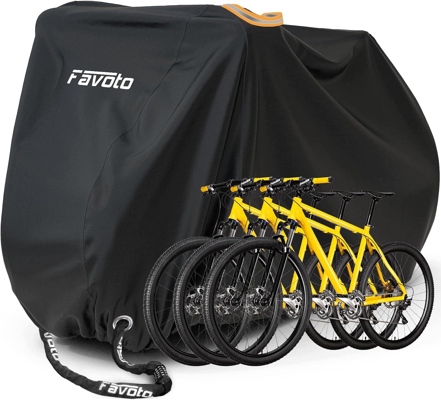 Cyklistická Plachta Na 2-3 Kola 210T Voděodolná 200X105X110 CM