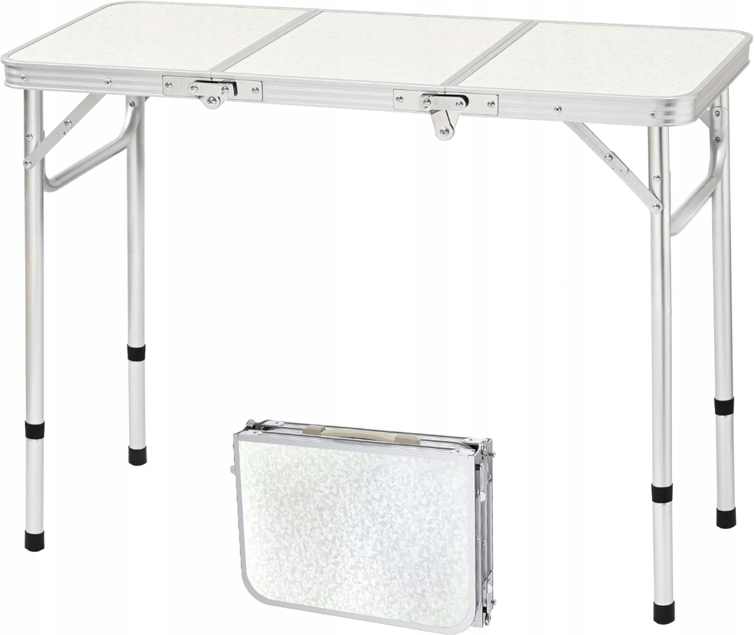 Skládací Kempingový Stůl Turistický Hliníkový, Nastavitelný, Lehký Kufr