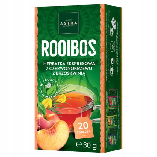 Levně Astra Čaj s broskví, 20 sáčků ex.