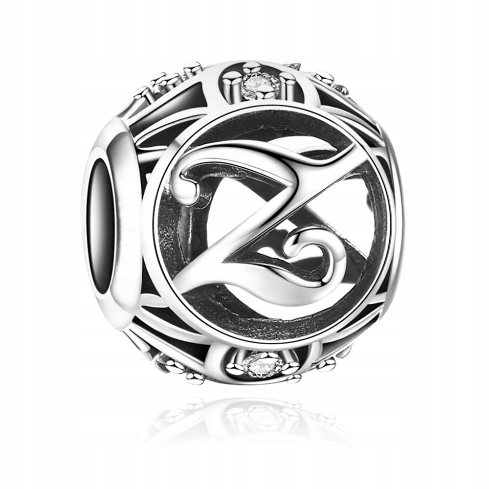 

Charms Zawieszka Koralik 925 Literka Z SR448