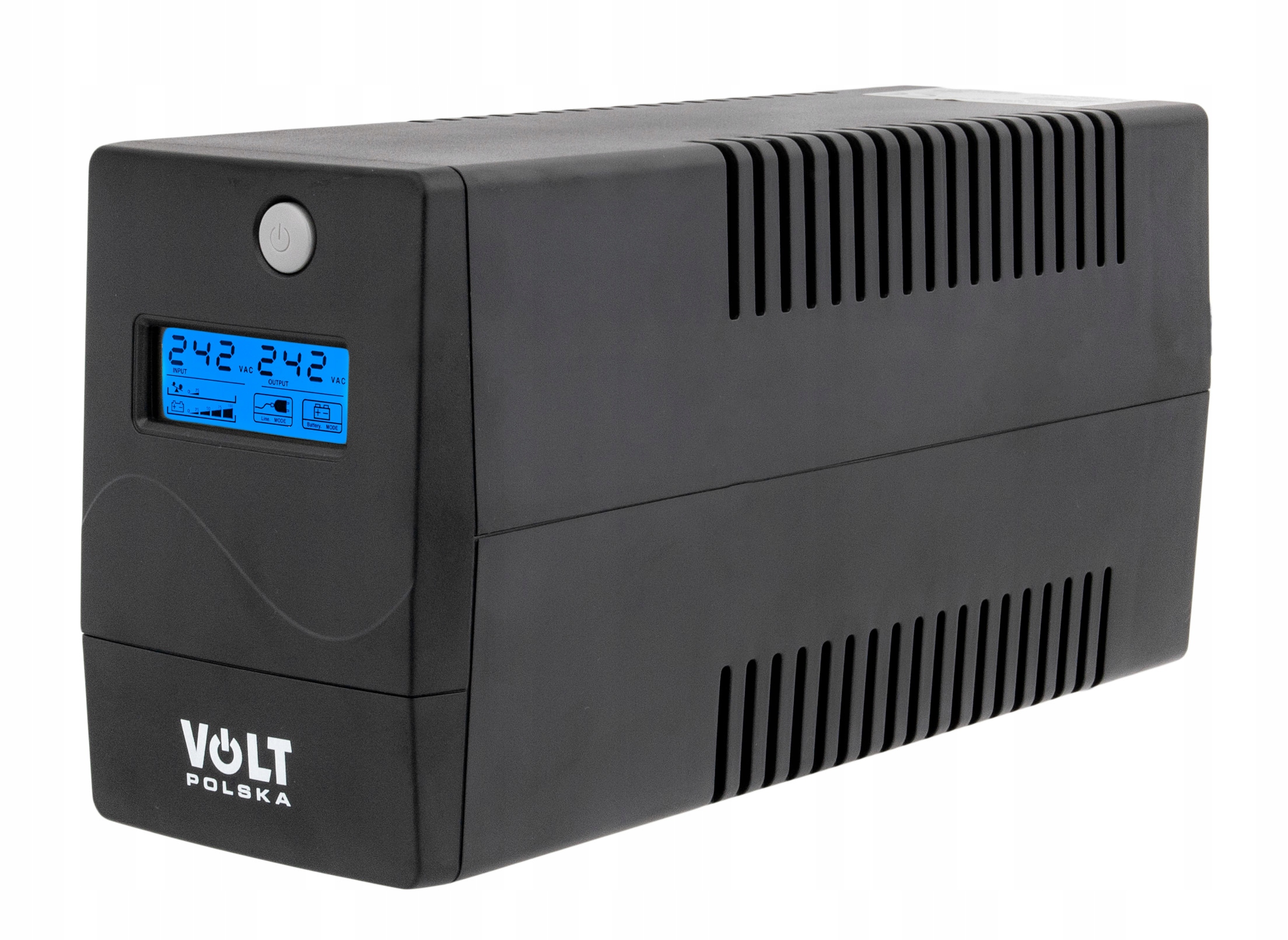 ZASILACZ AWARYJNY UPS LCD 600VA 360W 7AH + PROGRAM Kształt napięcia wyjściowego symulowana sinusoida