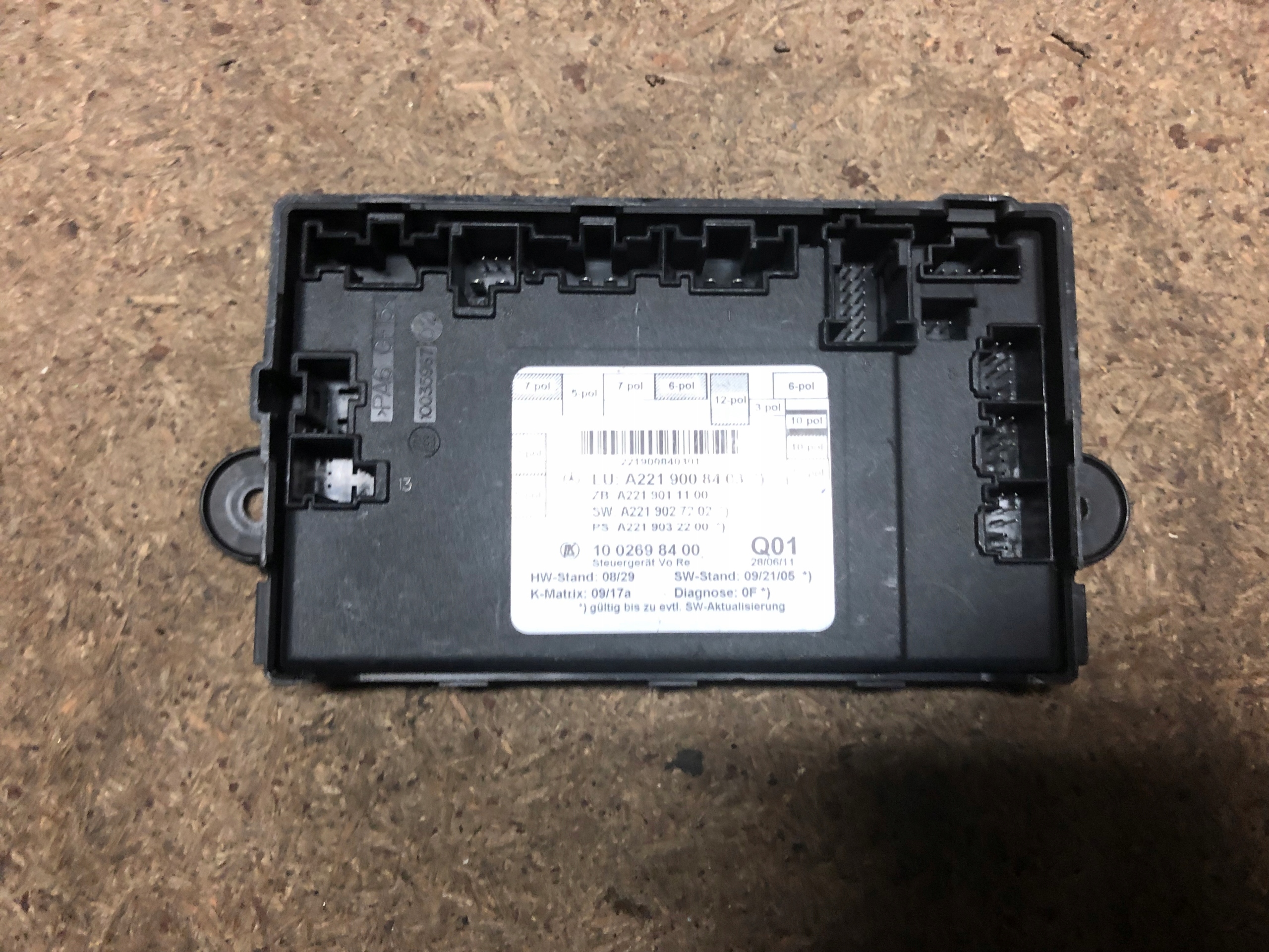 Mercedes Sterownik Modul Drzwi 2219008403