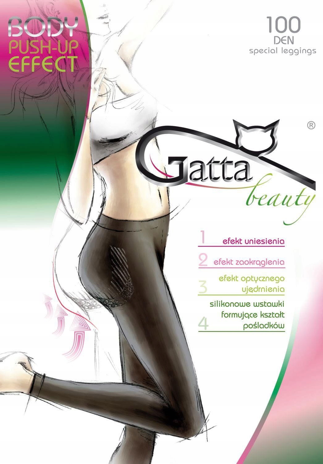 

wyszczuplające Legginsy Gatta Push Up 100den 3-M