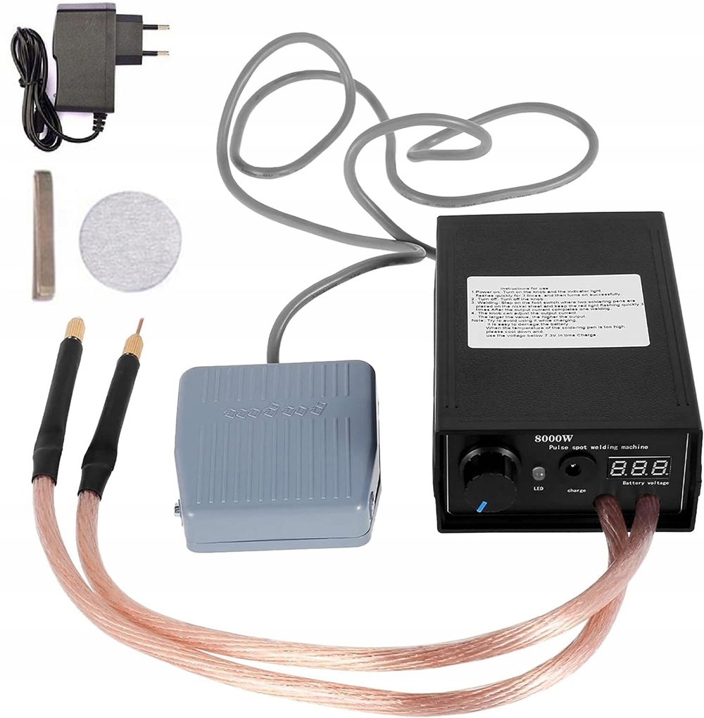 Bodová Svařovací Jednotka Pro Články, Výkonová Baterie 8000 W S Nožním Pedálem