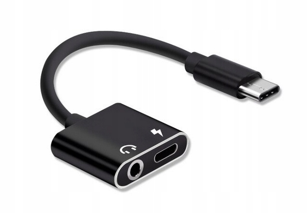 

Adapter 2w1 Usb typ c - Jack przejściówka AUDIO/17