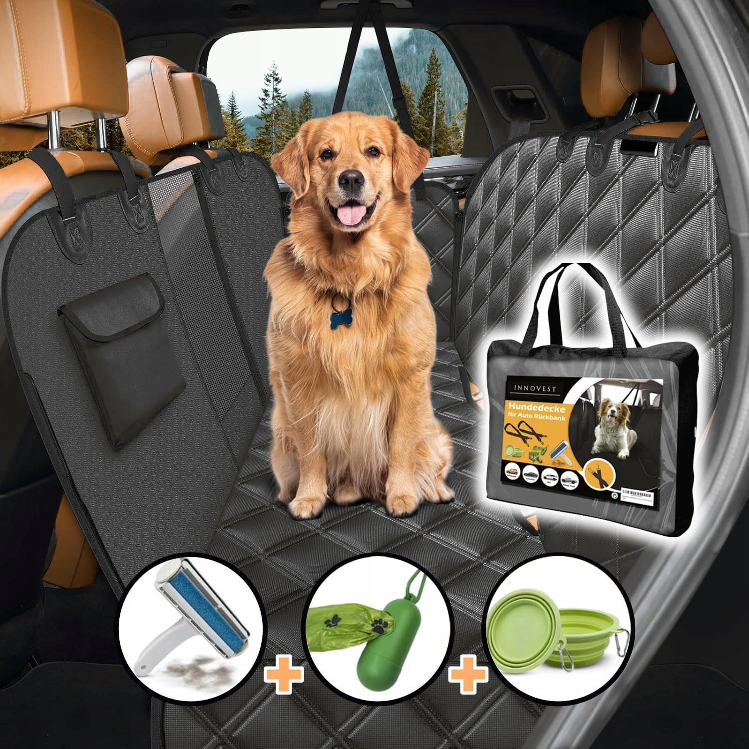 Levně Automobilová podložka pro psa na zadním sedadle, voděodolná
