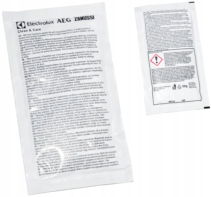 Preparat 3w1 do pralki i zmywarki saszetka 50g