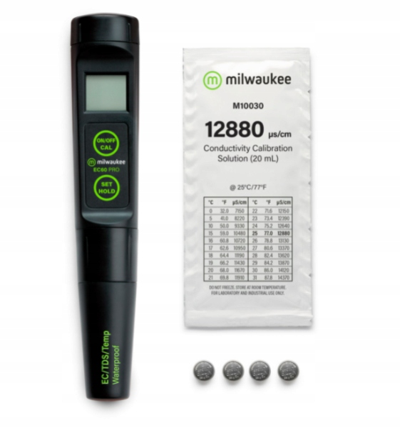 Milwaukee EC60 Pro měřič vodivosti Ec (konduktometr Tds/ec)