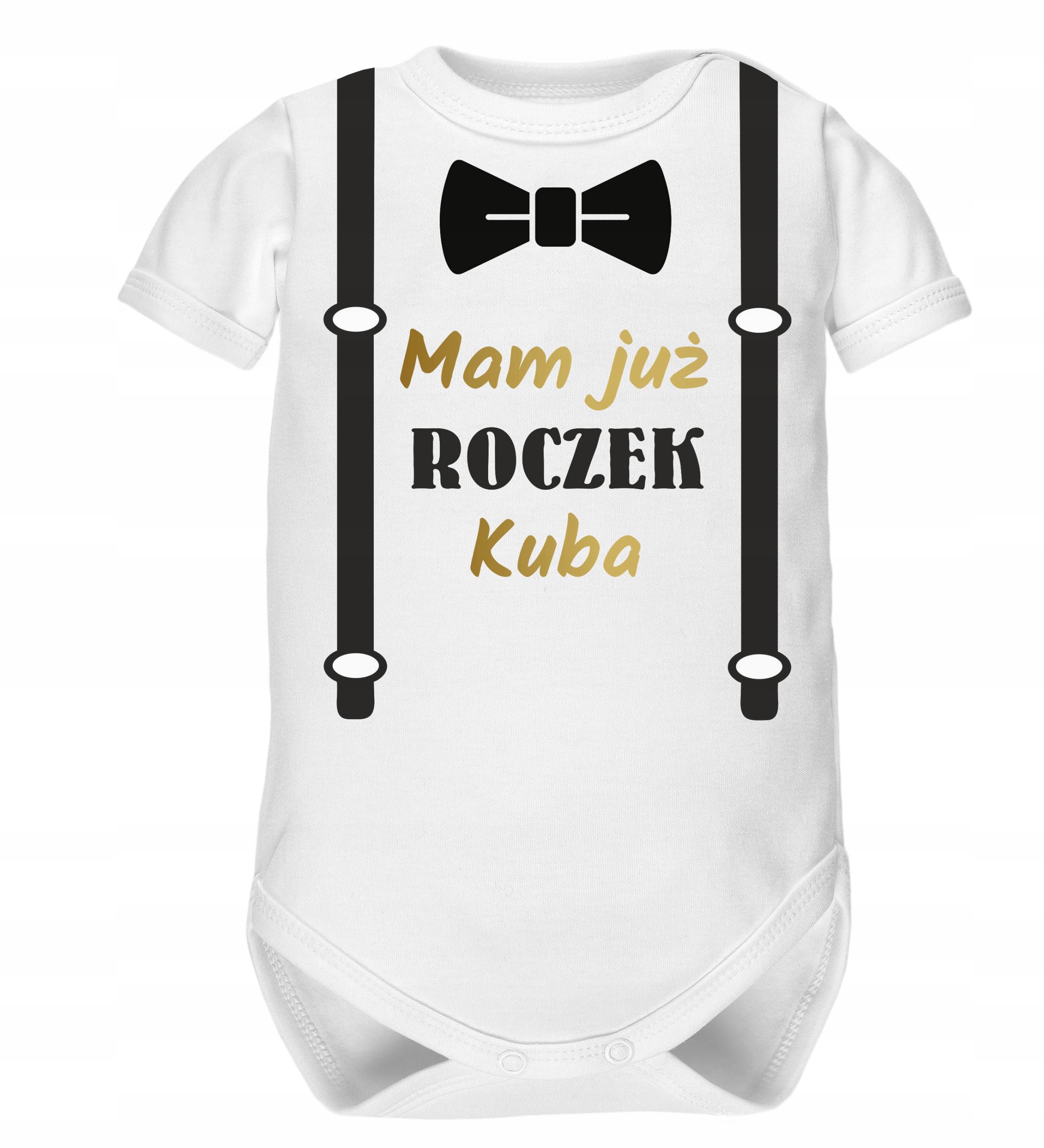 Body i spodenki pierwsze urodziny roczek 1 imię Wiek dziecka 6 m +