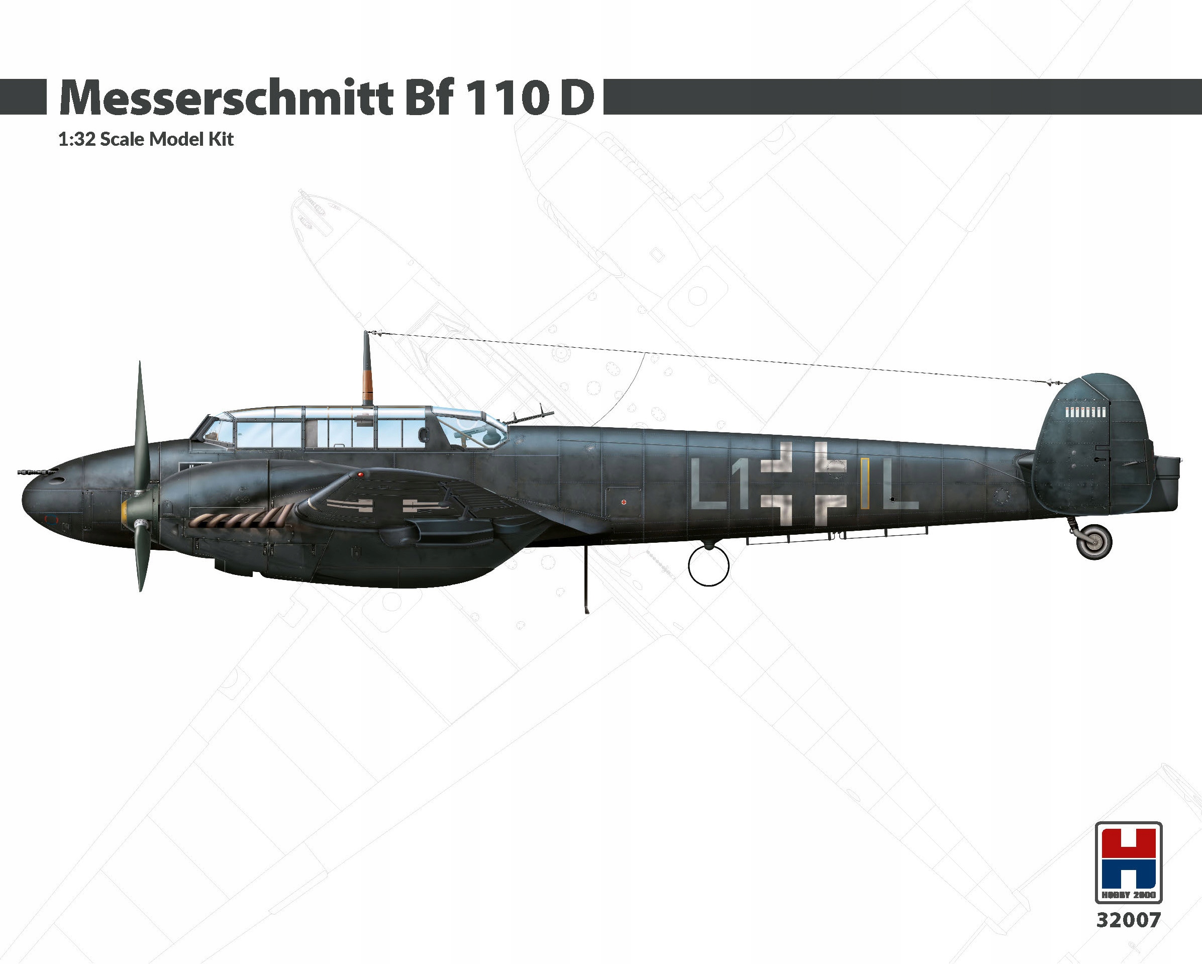 Hobby 2000 32007 1/32 Messerschmitt Bf 110 D