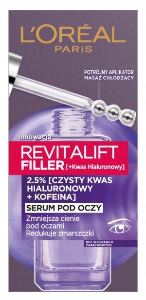 L`OREAL REVITALIFT FILLER SERUM POD OCZY