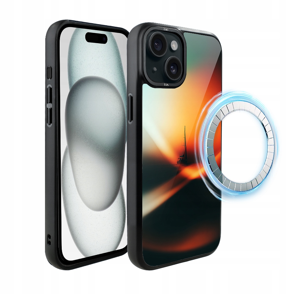 Pouzdro pro iPhone 15 Plus Ibizu DropGuard Matt s MagSafe, Golden Hour