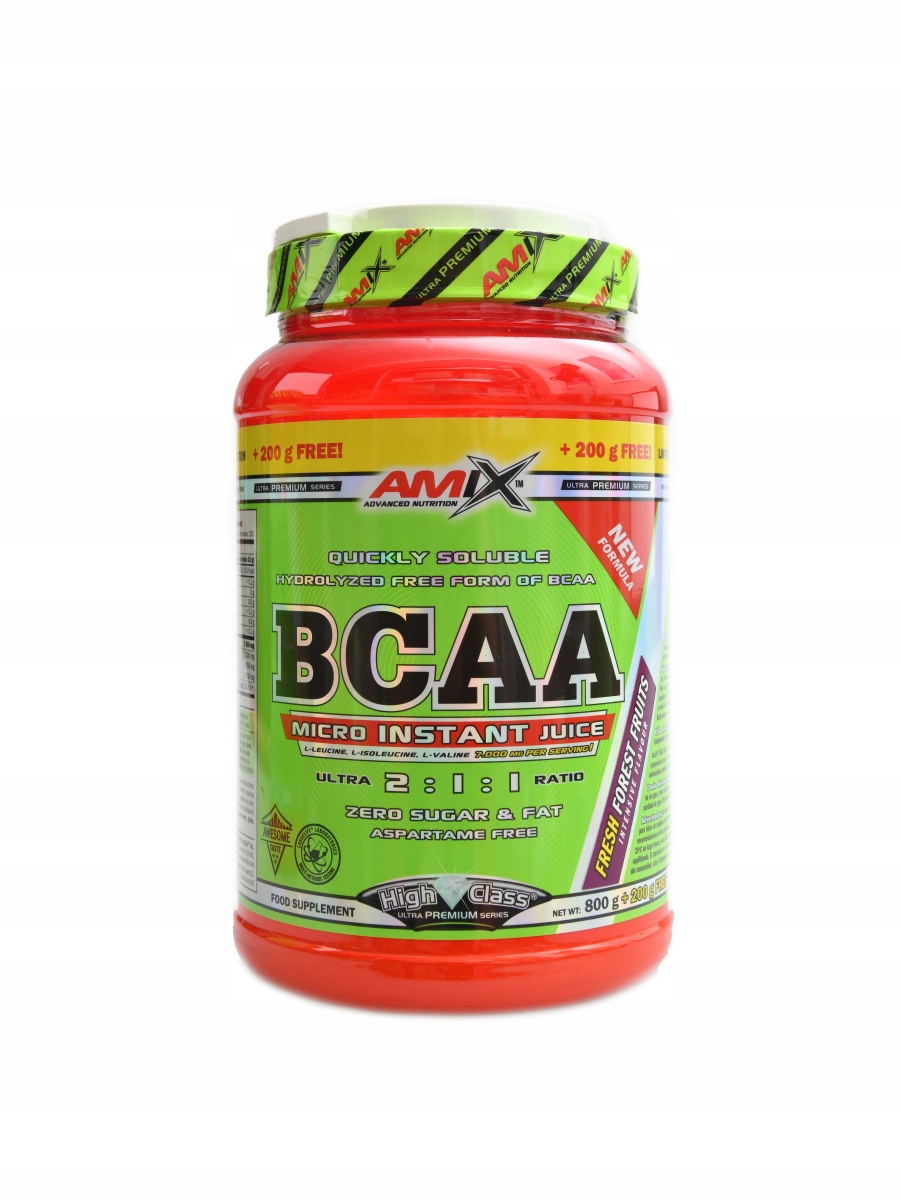 Amix nutrition Bcaa micro instant juice 1000 g lesní plody