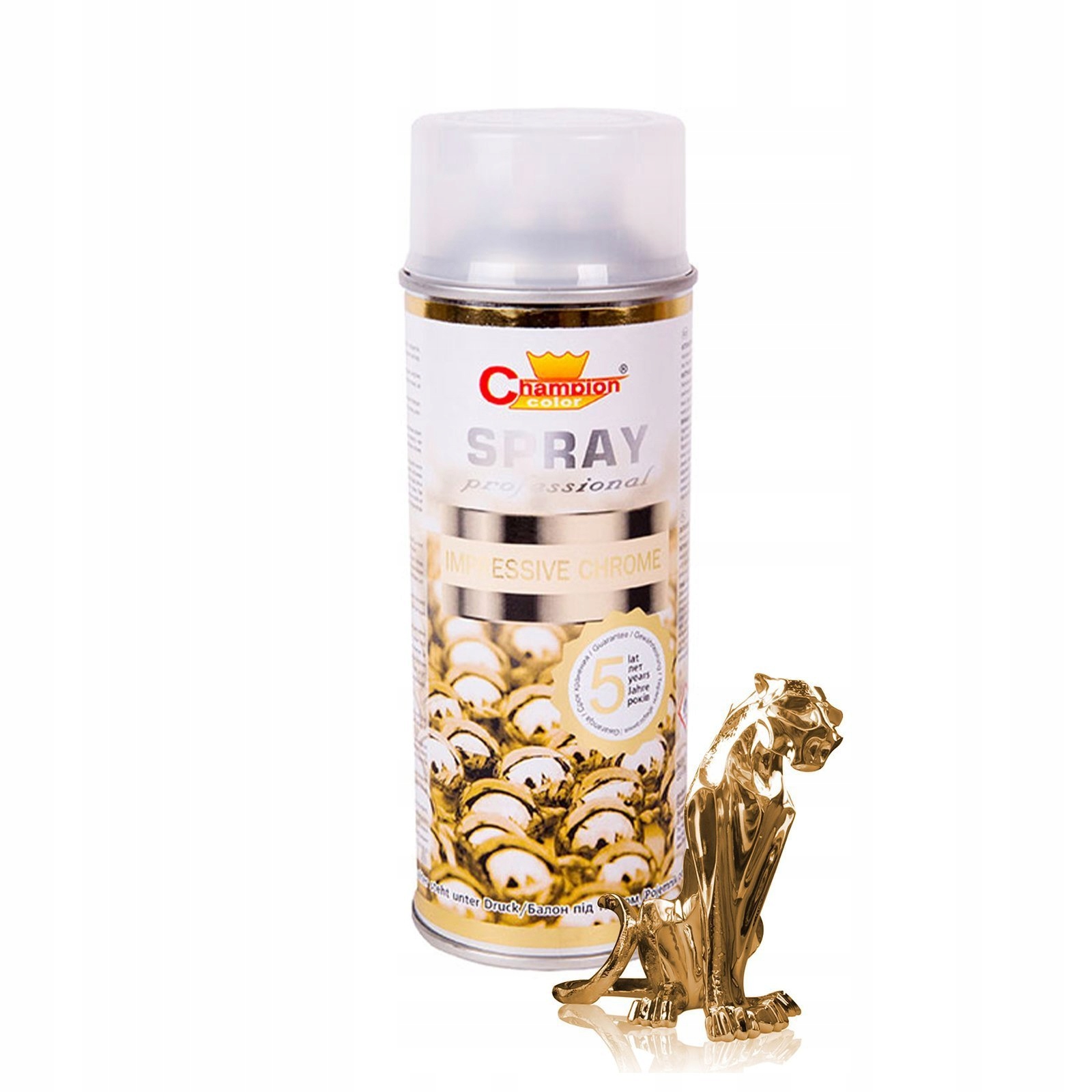 

Farba W Sprayu Impressive Chrome 400ml Złoty