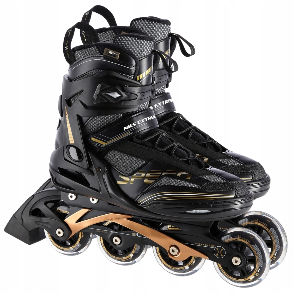 Kolečkové Brusle Rekreační Brusle 2v1 Kaučukové Kolečka ABEC-9 pro dospělé Nils