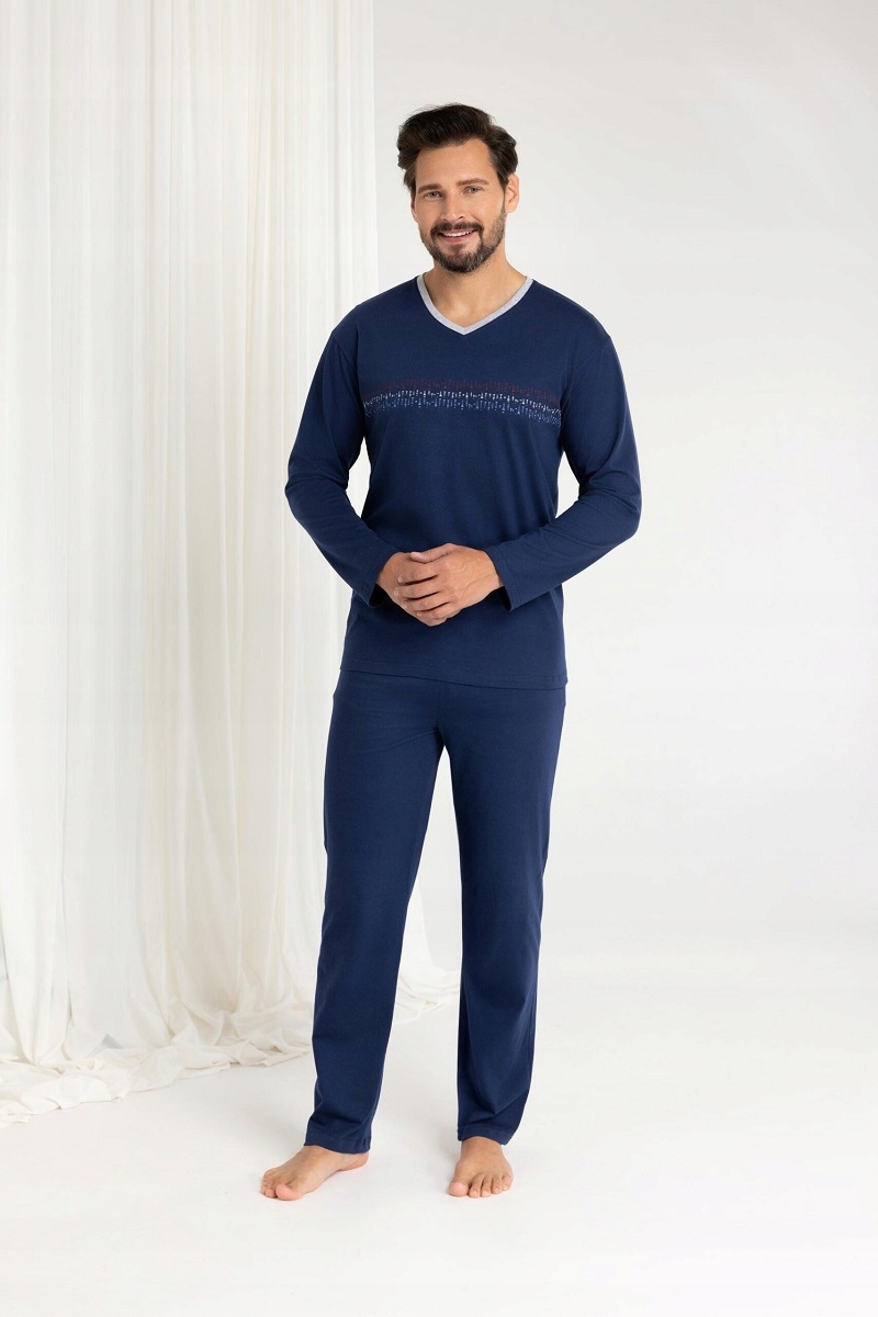 Pánské Pyžamo 485/L Námořnická Modrá