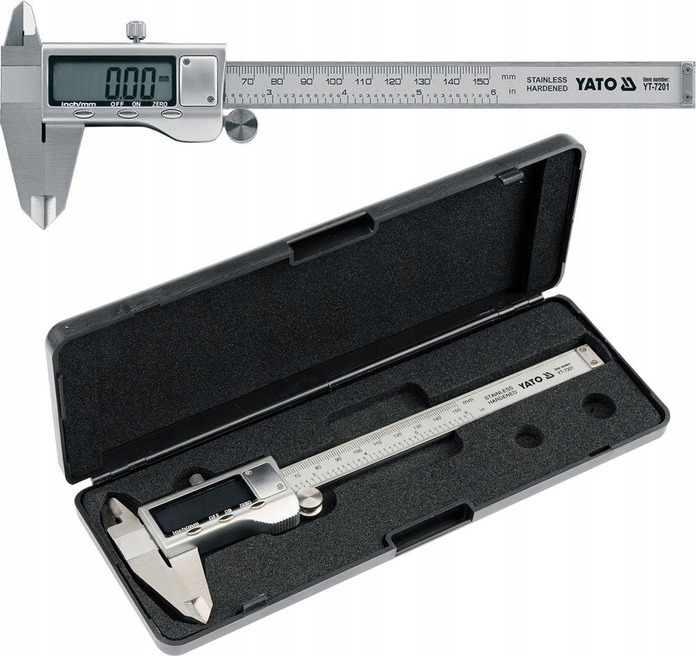 

Suwmiarka Elektroniczna Yato Cyfrowa 150MM Etui