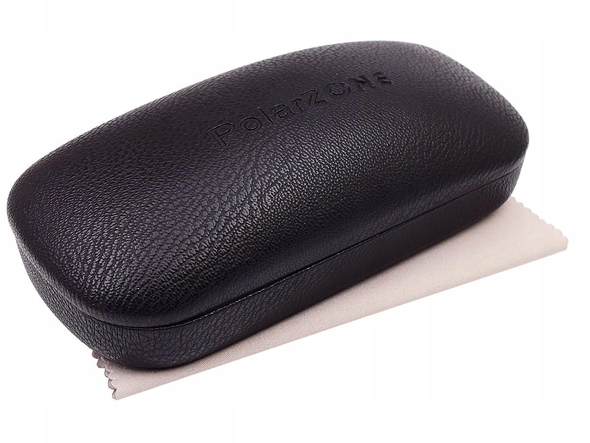 OKULARY POLARYZACYJNE DAMSKIE KWADRATOWE + ETUI Kolor czarny