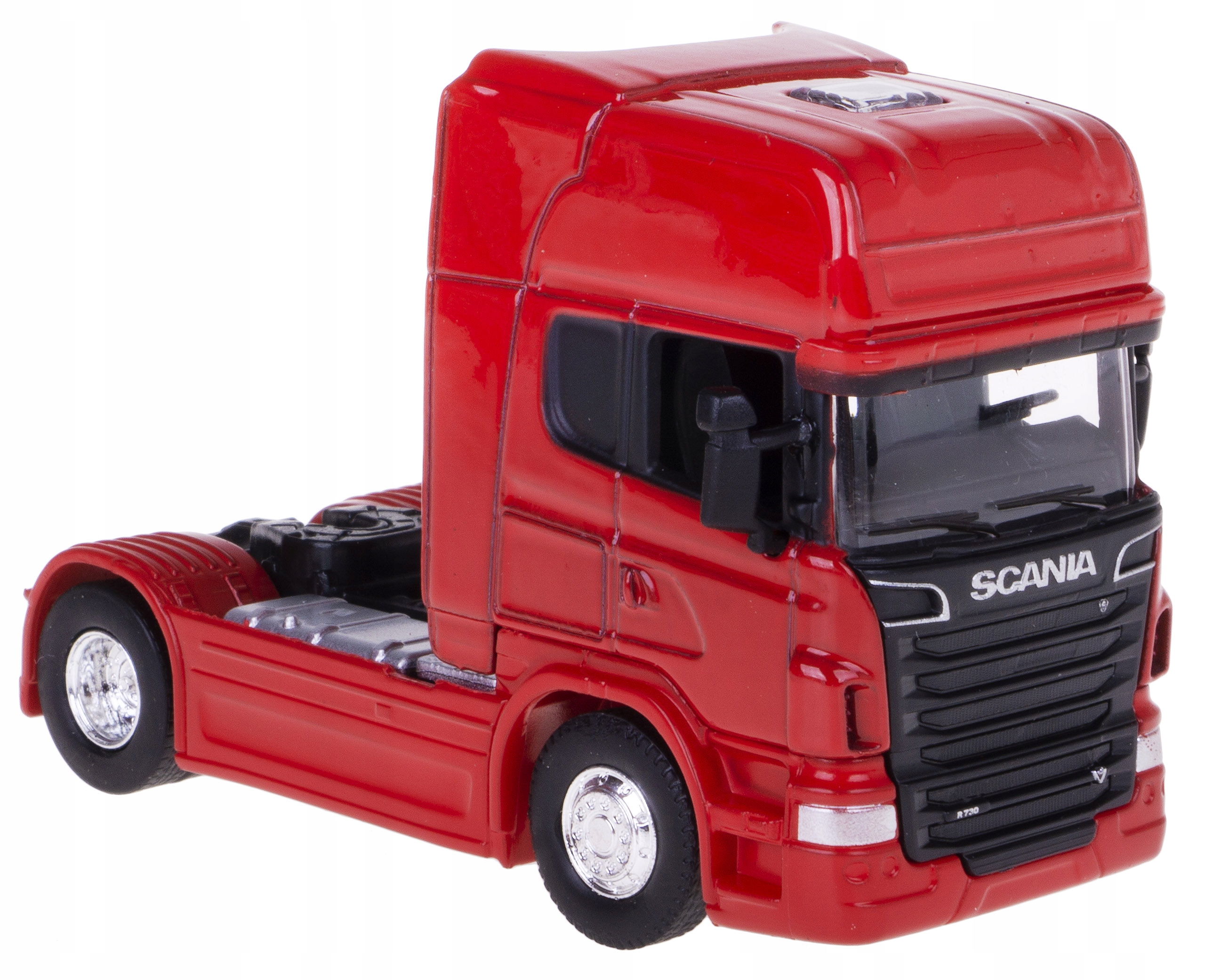 

Scania V8 R730 1:64 Ciągnik Model Metal Welly Czer