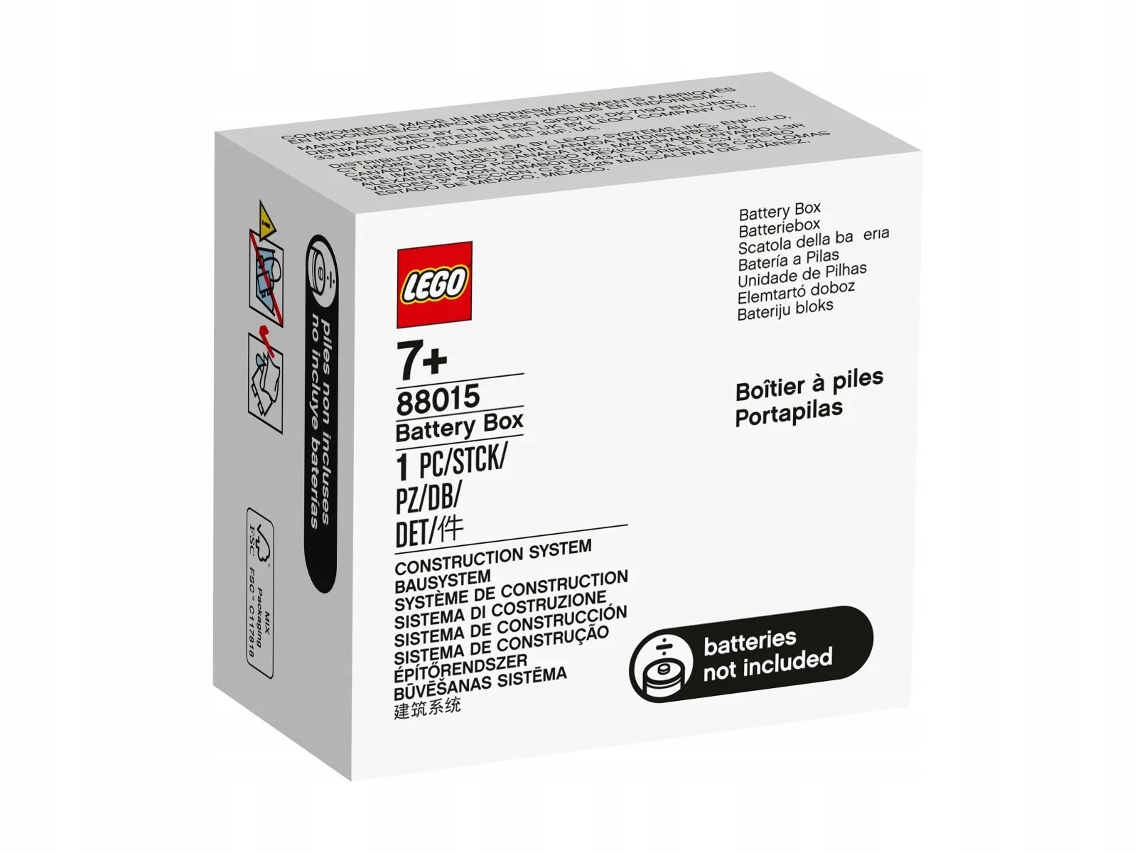 Sada Kostek Lego Functions Úložný Prostor Na Baterie 1 Prvek