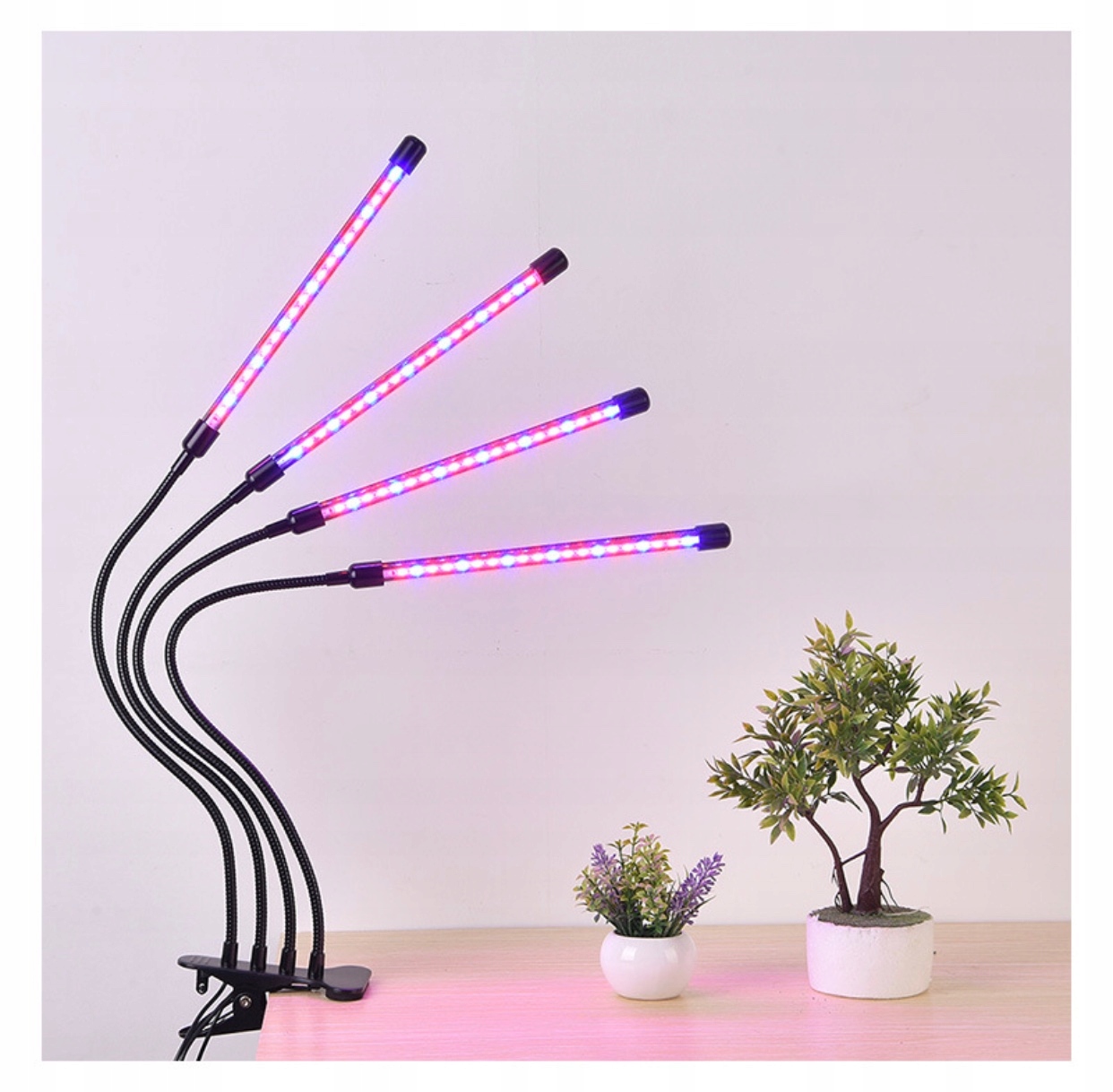 Lampa LED DO UPRAWY ROŚLIN 4 GŁOWICE 40W Z PILOTEM Marka SINOLING