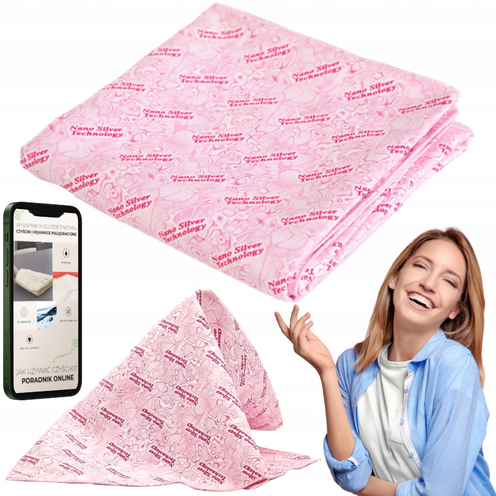 Levně Raypath Čistič Sunbeam Růžový XXL S Nanostříbrem Velký Pro Sběr Emulze
