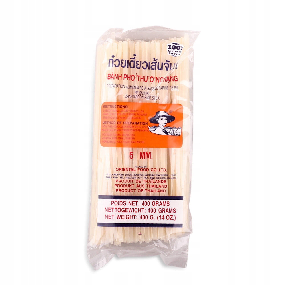 

Makaron Ryżowy 5MM 400G Tajski