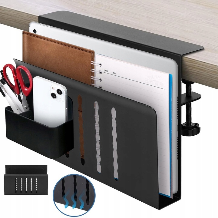 Biurko do Przechowywania Bocznego, Uchwyt Scienny na Laptopa, do Szuflad