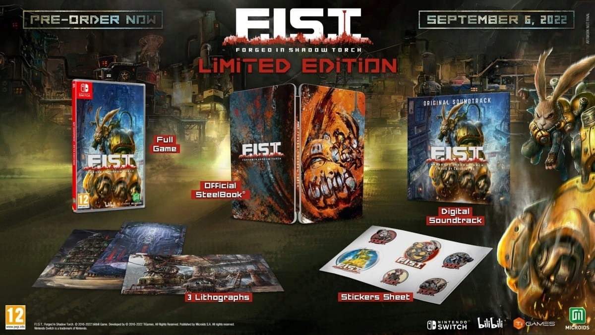 F.I.S.T. FORGED IN SHADOW TORCH LIMITED EDITIO / FIST / GRA NINTENDO SWITCH Wersja gry pudełkowa