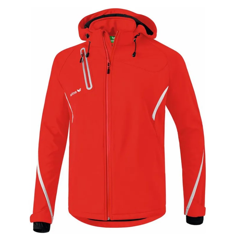 Erima Softshell Kurtka męska funkcyjna, czerwono-biała, rozmiar L