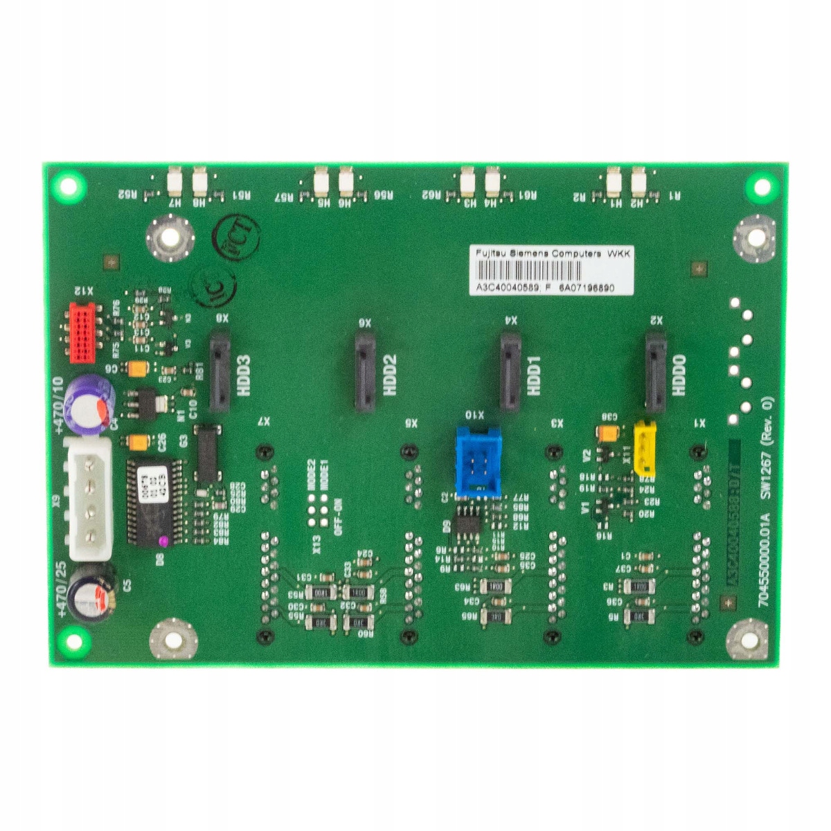 Fujitsu Siemens A3C40040589 SW1267 4x Sata Hdd Backplane Primergy TX150 S2