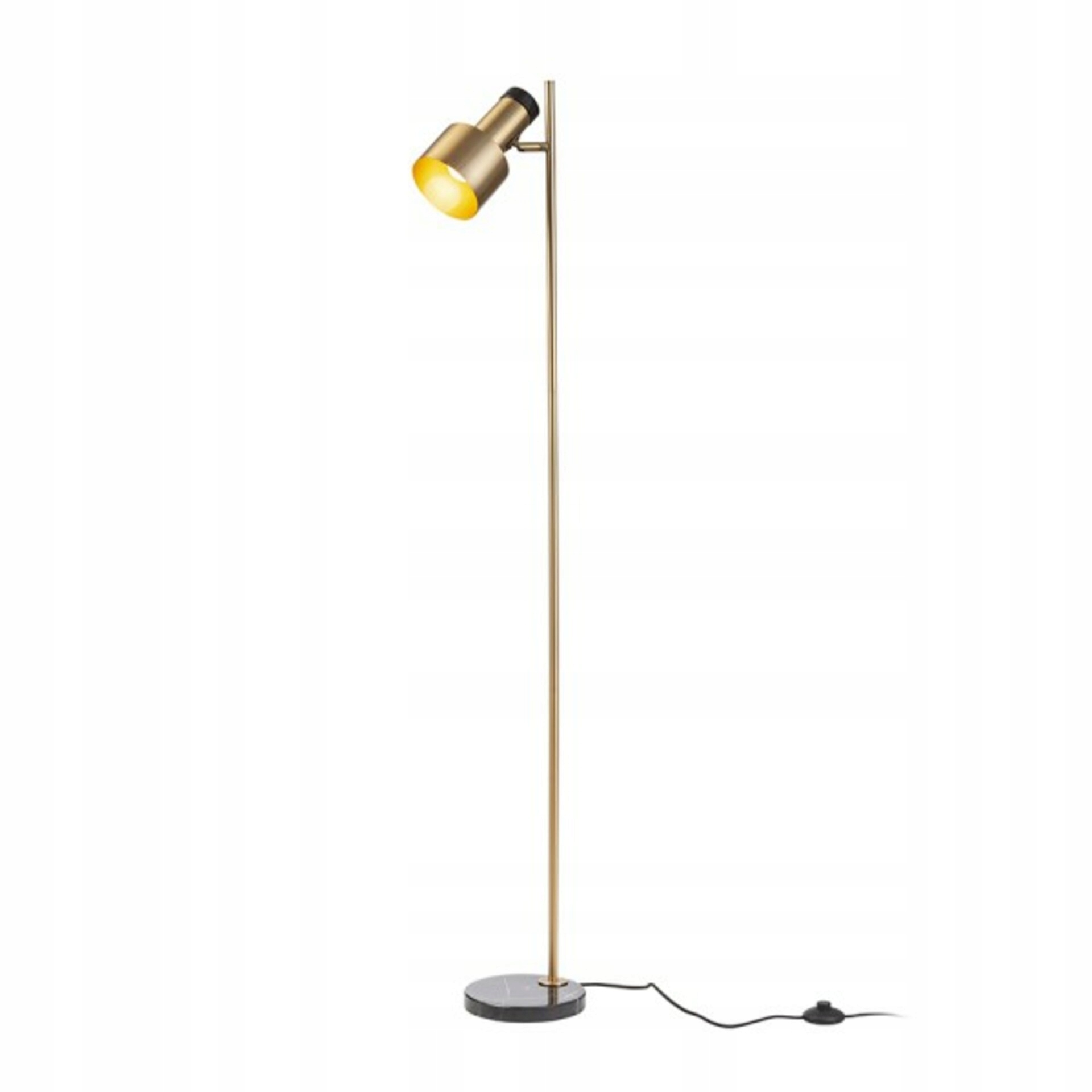 Rendl Divina stojanová lampa mosaz/černý mramor E27 výška 1505 mm