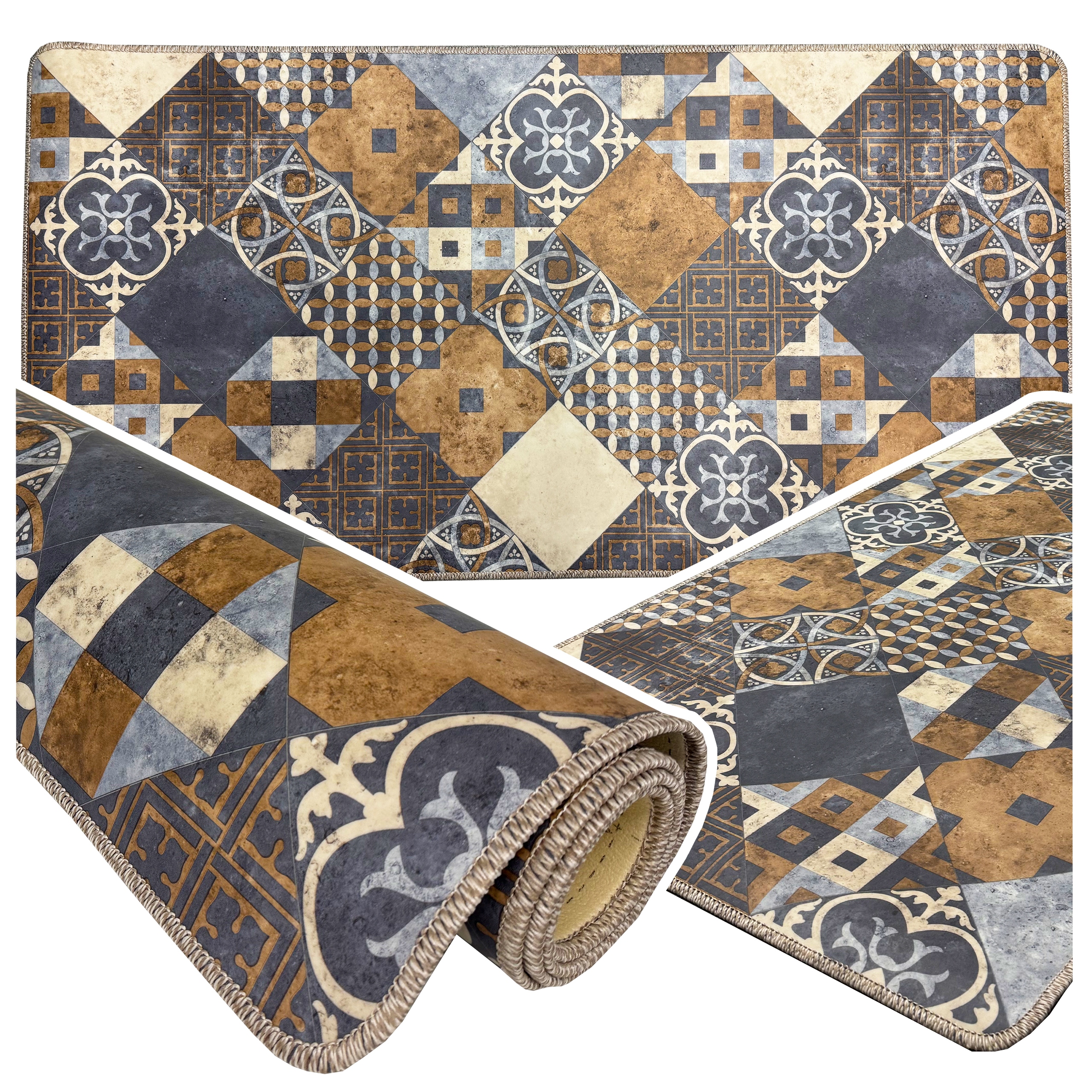 Koberec Do Kuchyně Tarkett Retro Vintage Koberec Běhoun Kuchyňská Podložka Pvc 150X77 CM