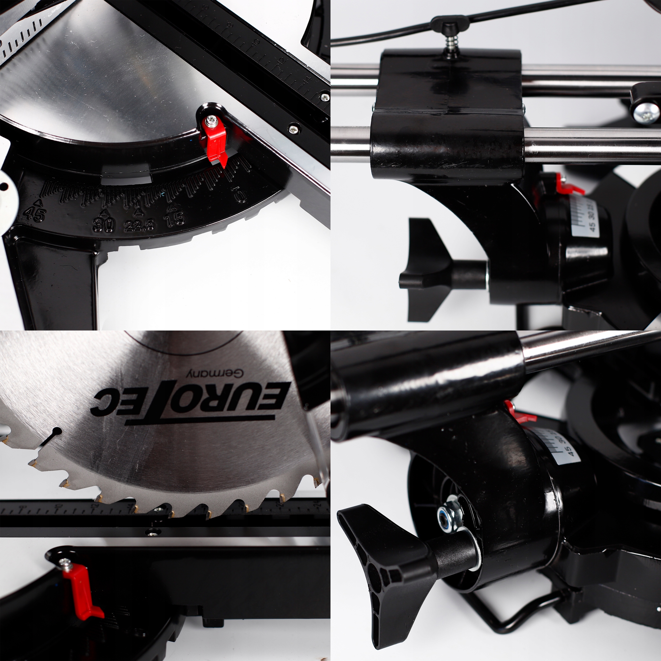 PIŁA UKOSOWA UKOŚNICA Z POSUWEM 255MM KĄTOWA + LASER PRZECINARKA PILARKA Zasilanie sieciowe