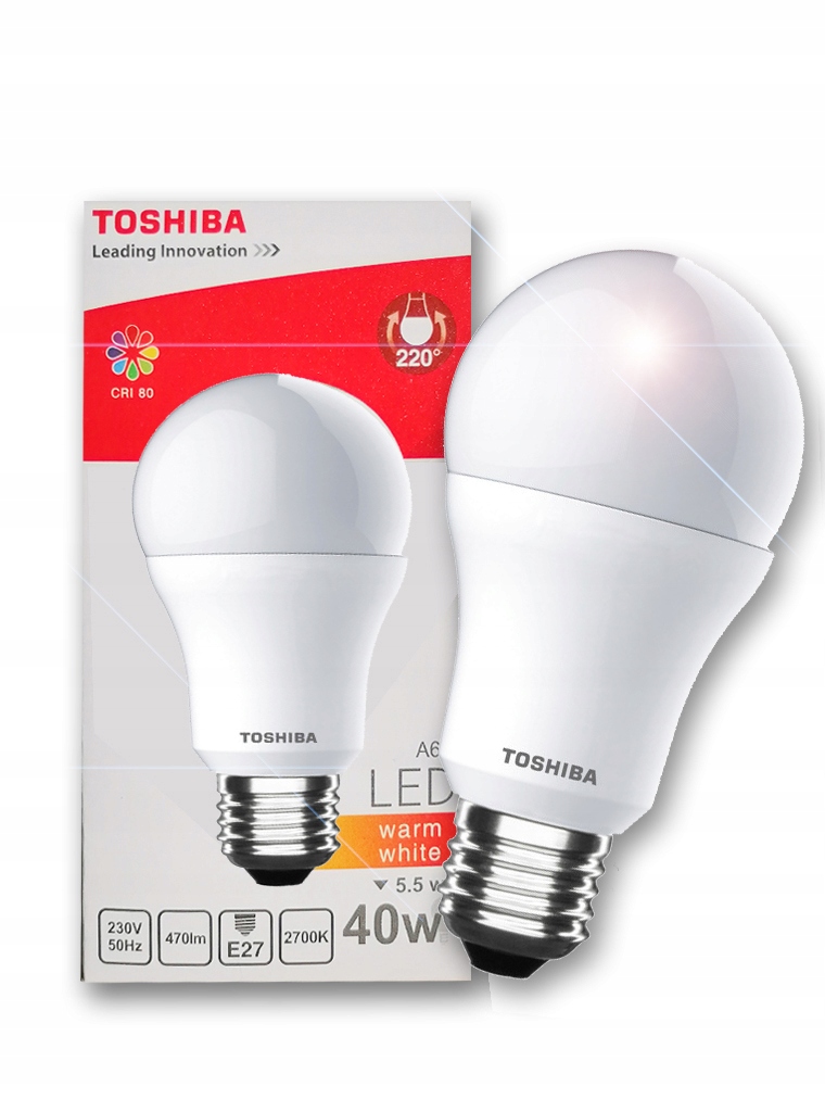 

**żarówka Led Toshiba 5,5W 470m Barwa Ciepła*