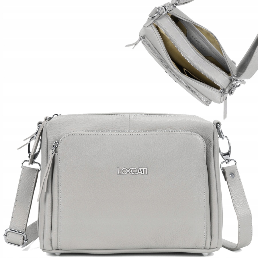 

Torebka damska na długim pasku włoska skórzana