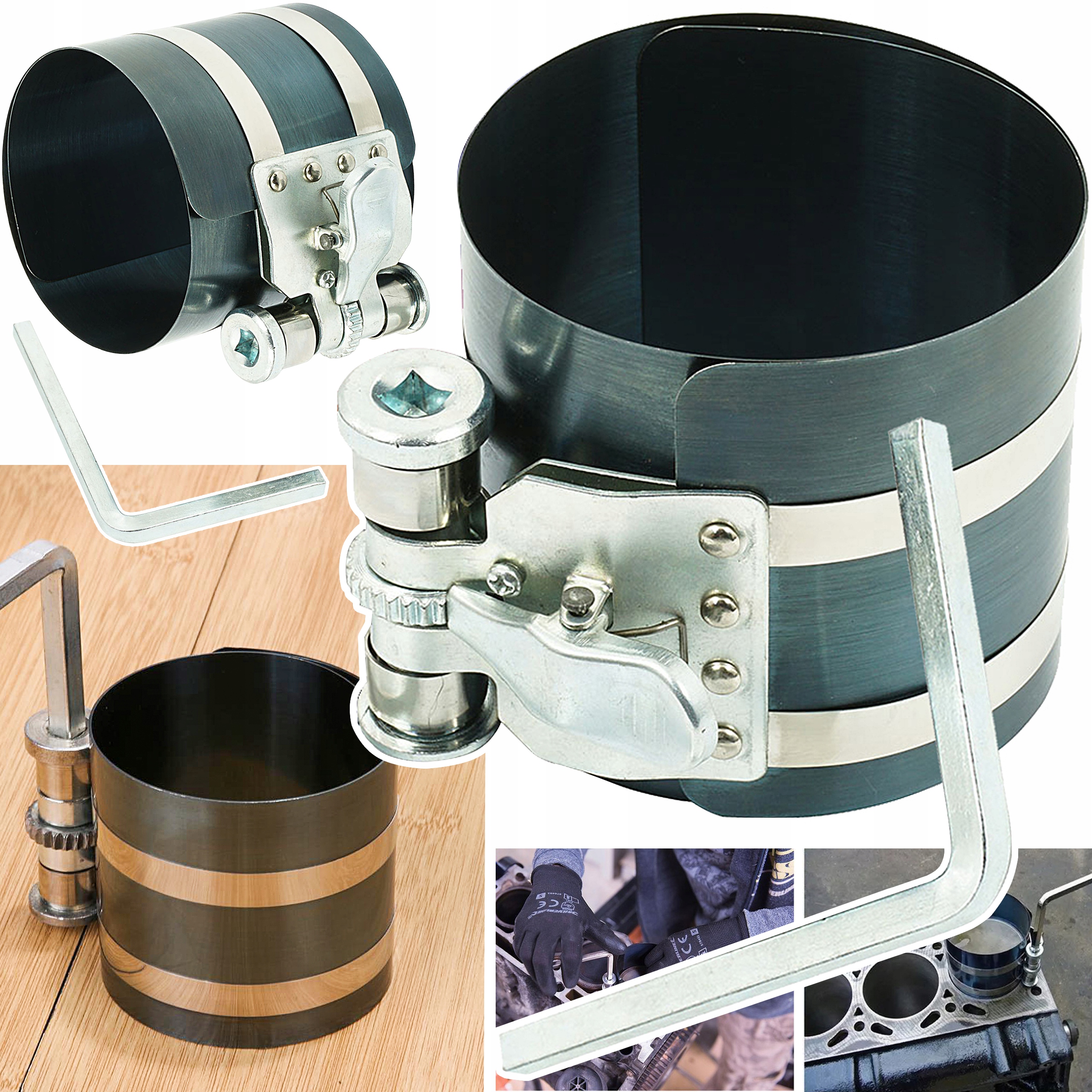 Opaska do pierścieni tłokowych zaciskacz 50-125 mm