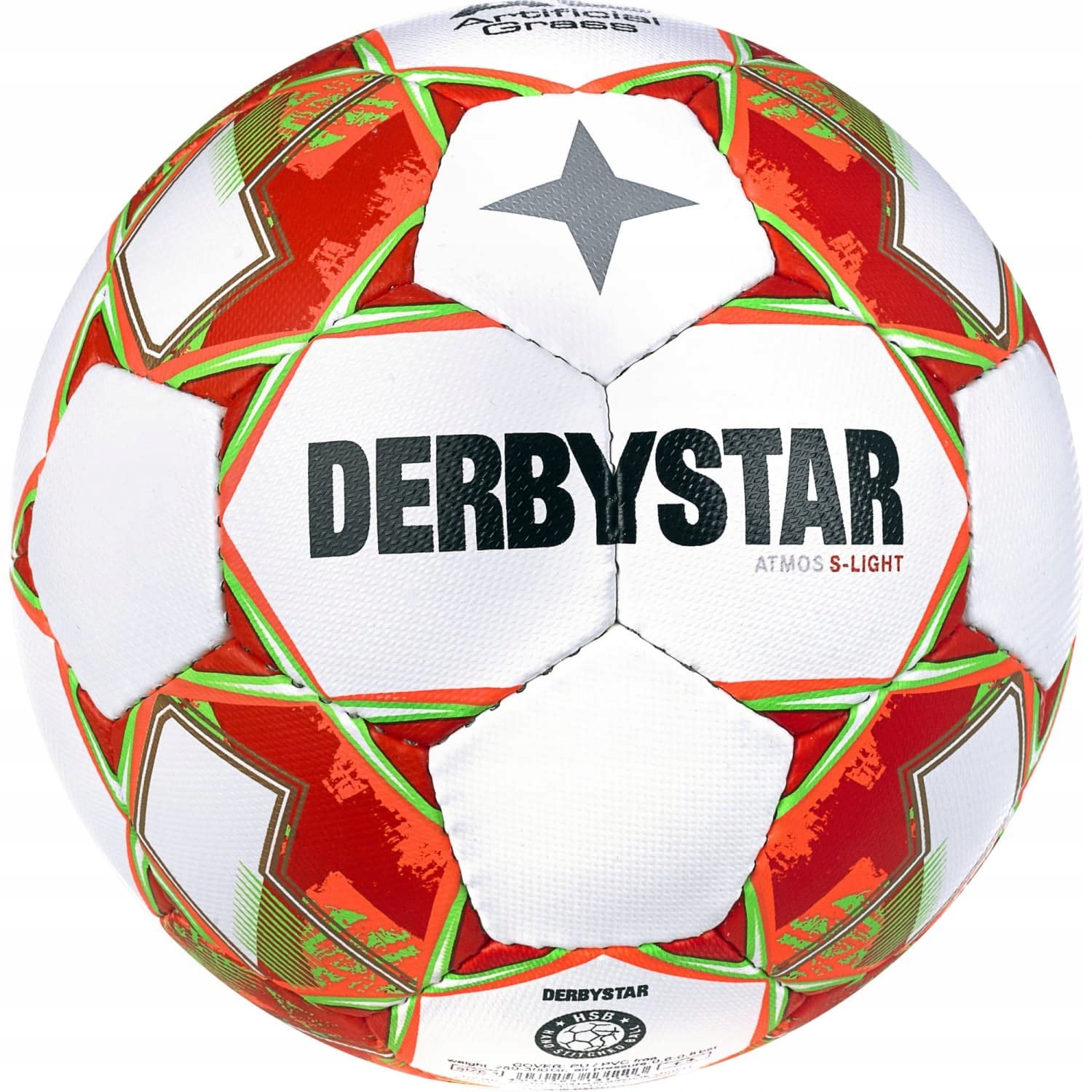 Piłka nożna Derbystar Unisex Atmos S-Light Ag v23 biało-pomarańczowa 4