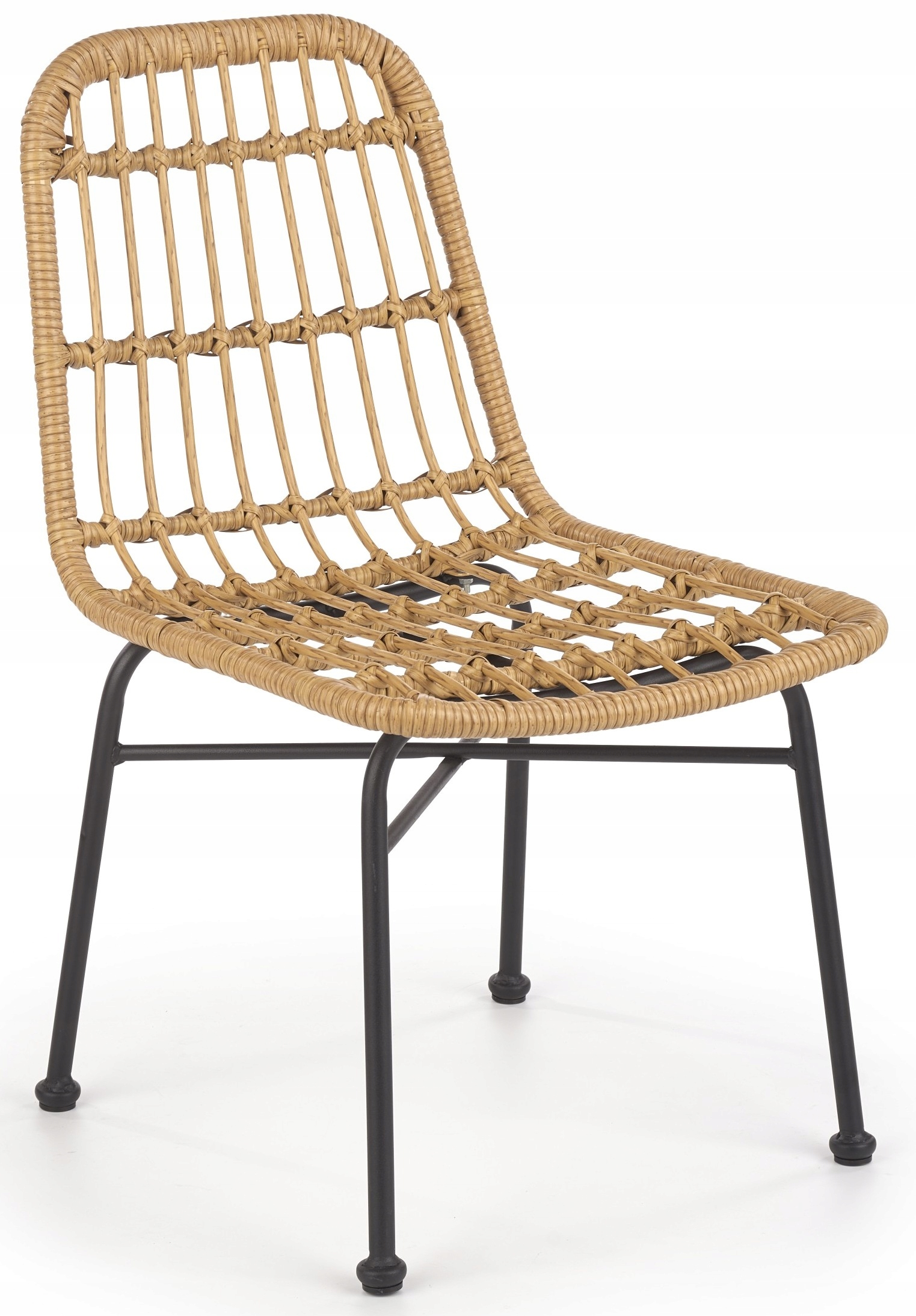

Krzesło Metalowe K401 Rattan Naturalny Halmar