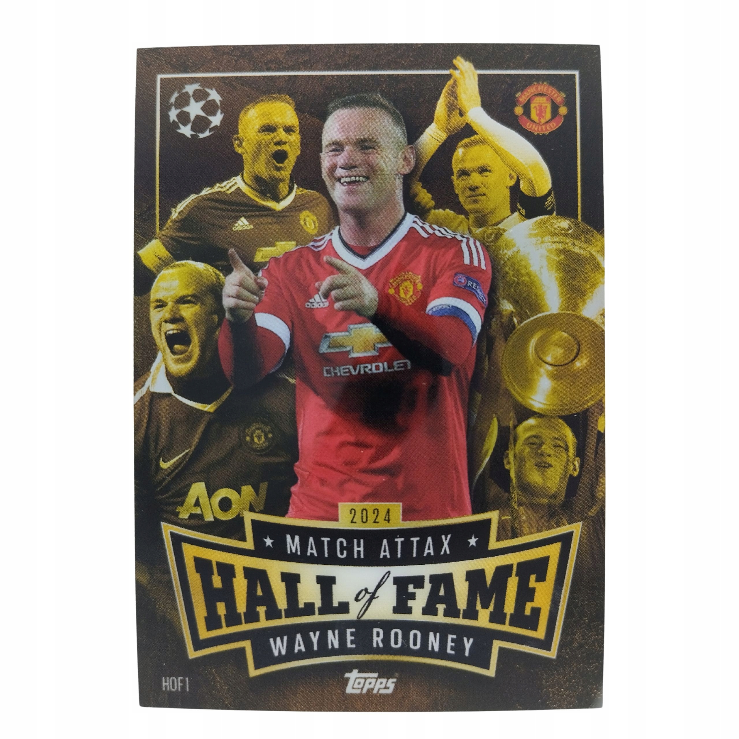 Topps Match Attax 2025 Hall Of Fame HOF1 Wayne Rooney Manchester United