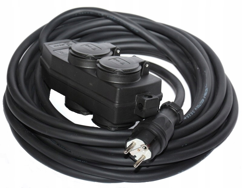 

Przedłużacz gumowy H07RNF Ow 3x2,5 3m Rozgałęźnik