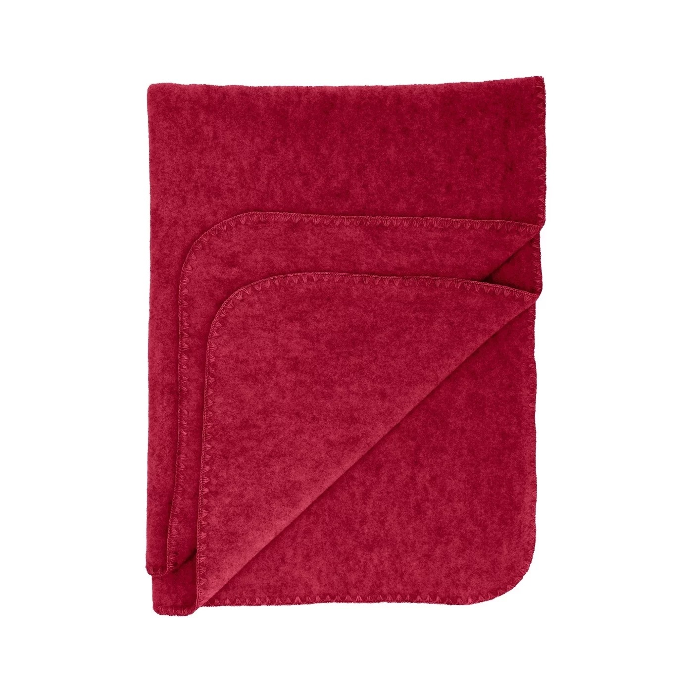 Kocyk niemowlęcy merino Jasper Melange Bordowy One size Engel Natur