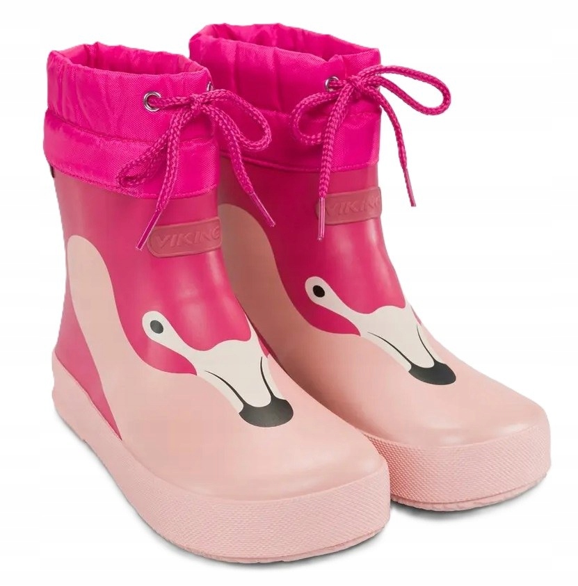 Kalosze Viking Alv Barefoot Paw Print Light Pink/magenta R.23