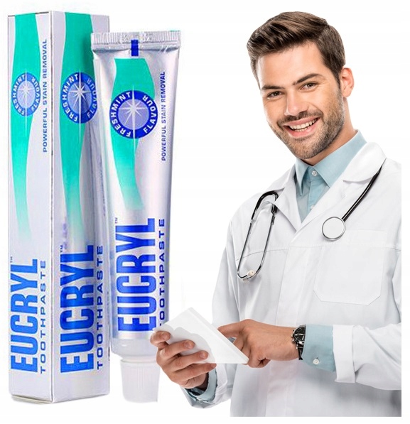 

Wybielająca pasta do zębów bez fluoru Eucryl 50ml