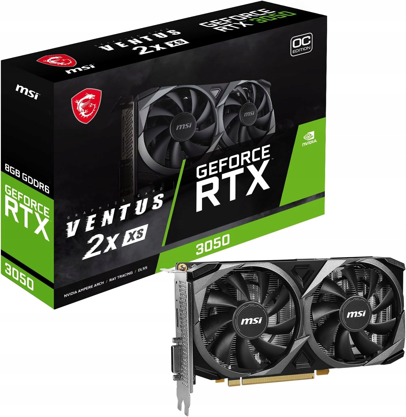 MSI GEFORCE RTX 3050 8GB VENTUS 2X XS 8G OC
