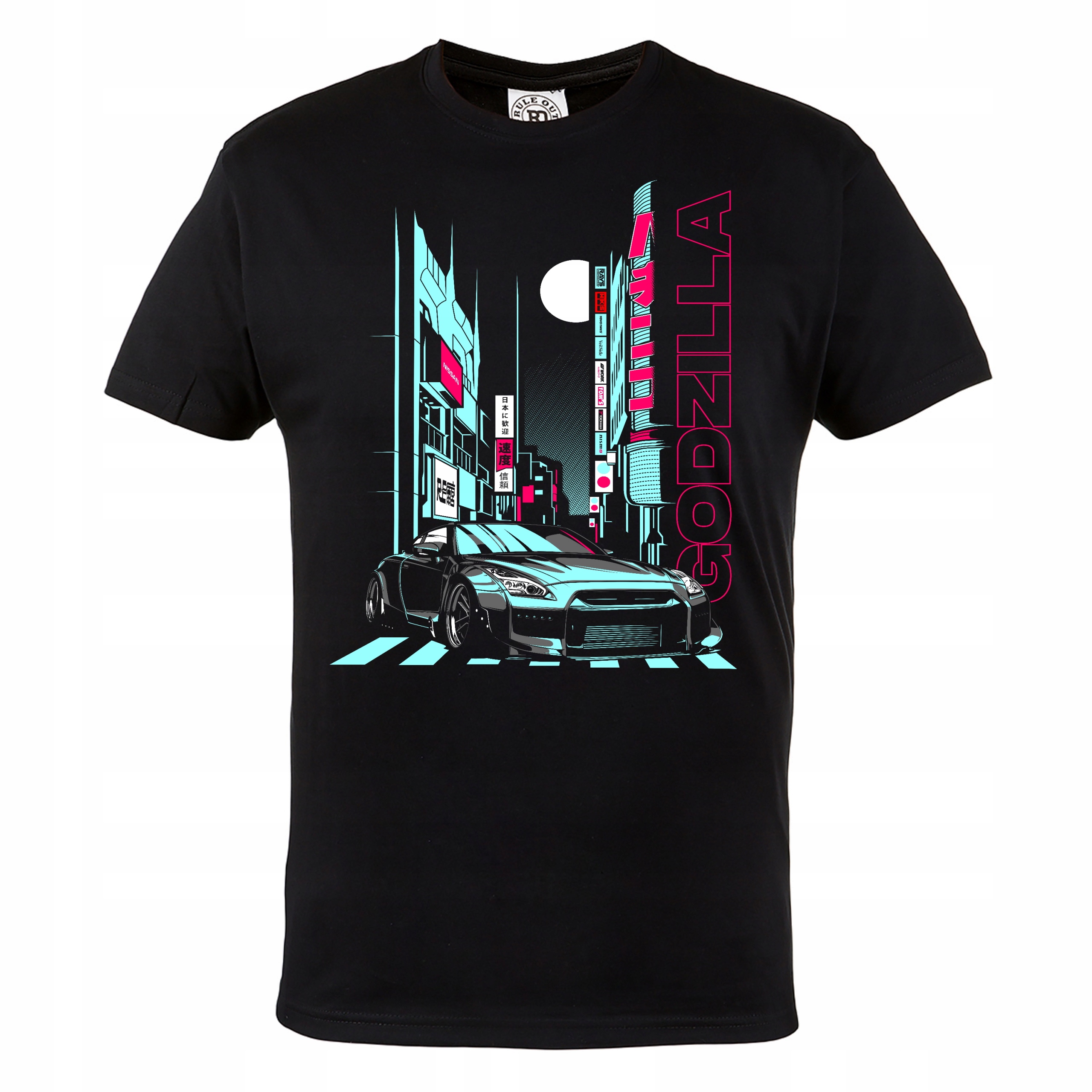 ФУТБОЛКА АВТОМОБИЛЬНАЯ NISSAN GTR R35 ГОДЗИЛЛА 198