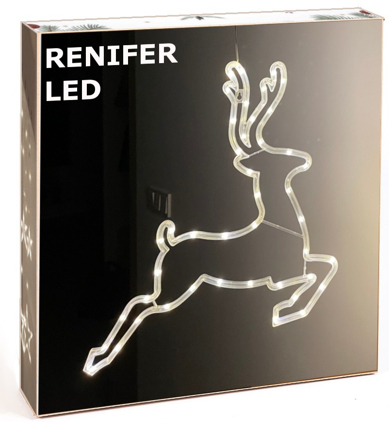 

Renifer Led Ozdoba Do Okna-lampki Choinkowe