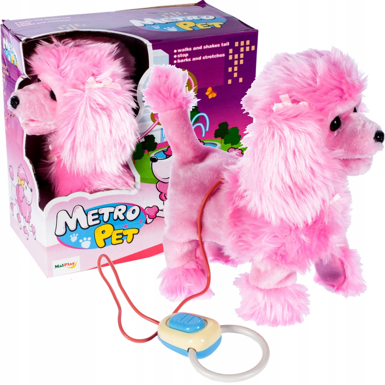 

Pies Interaktywny Piesek Chodzi Na Smyczy Szczeka