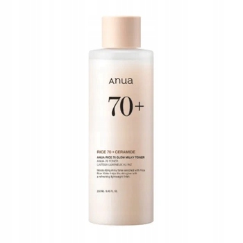 Anua Rice 70 Glow Milky Toner – Hydratační rýžový toner na obličej – 250 ml