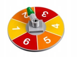 

Lego Płytka 8x8 Koło Liczby jasny szary 6177pb014